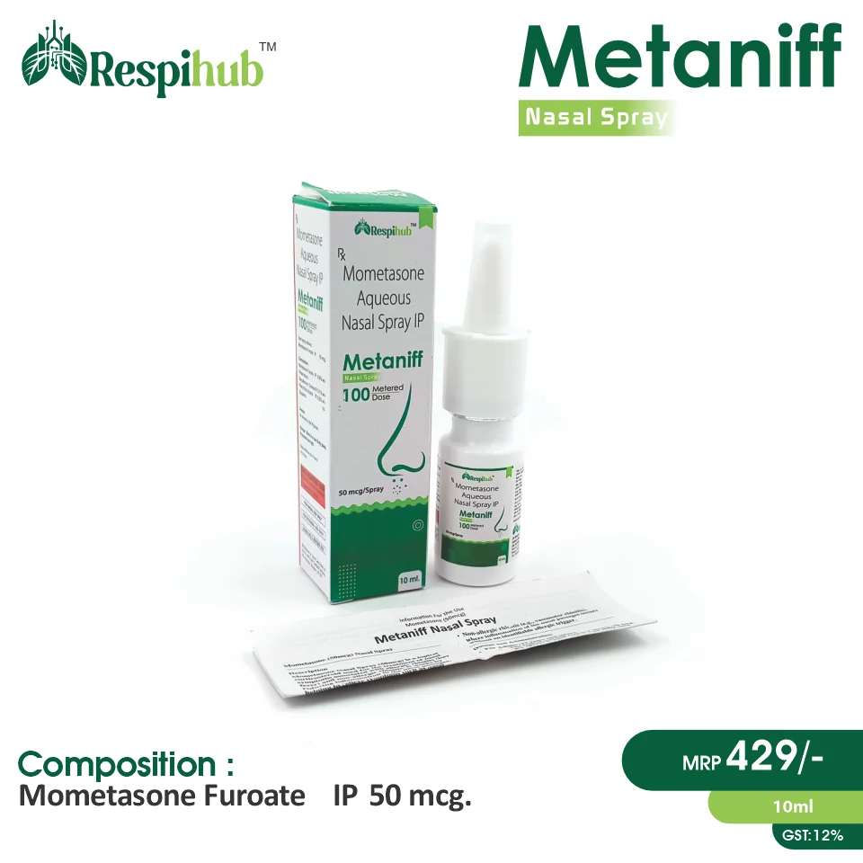 Mometasone 50mcg Nasal Spray at the best price in PCD Pharma Franchise for Corticosteroid, Allergic Rhinitis, and Inflammation.